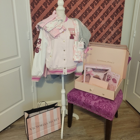 LOVESHACKFANCY X PINK COLLAB LIMITED EDITION 11 PIECE BUNDLE - Picture 1 of 16